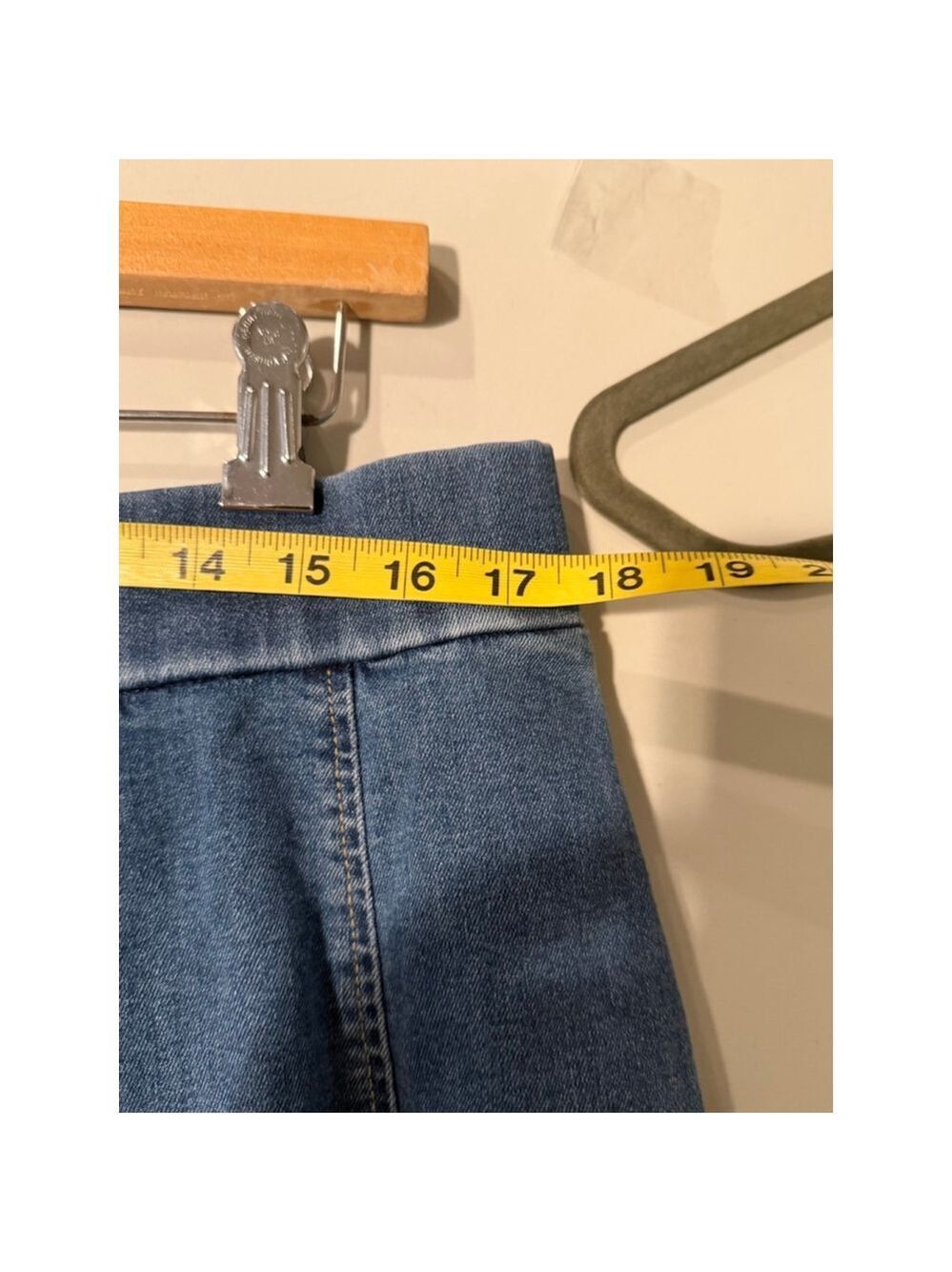 A Beautiful Soul Blue Denim Pleated Mini Skirt Size 1X - Picture 4 of 9